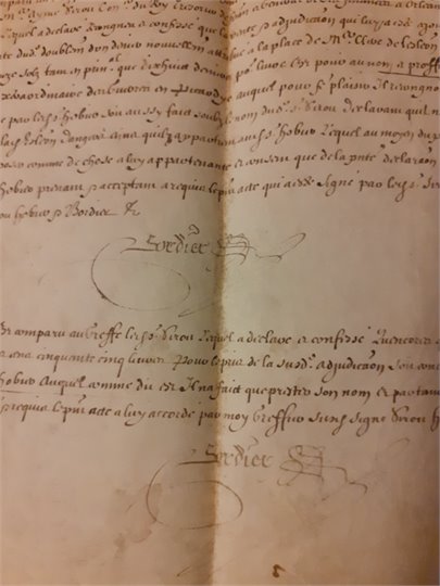 Extract du bieffe  (1622)