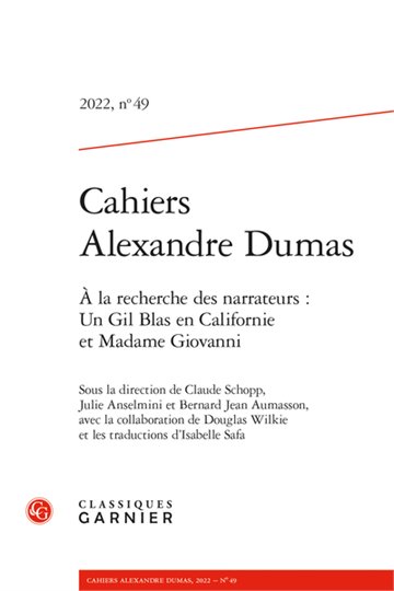 Cahiers Alexandre Dumas 2022, n° 49