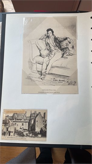 A.Dumas, gravure (Deveria),  Chateau Monsoreau