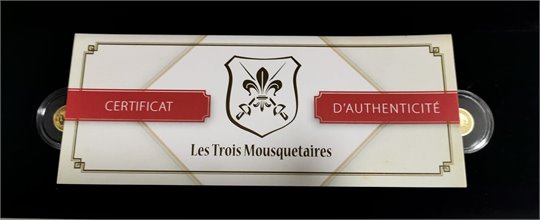 Set de monnaies en or le plus pur «Les 3 Mousquetaires» 2022