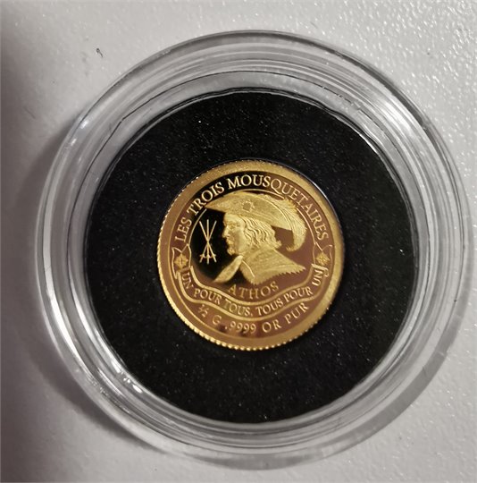 Set de monnaies en or le plus pur «Les 3 Mousquetaires» 2022