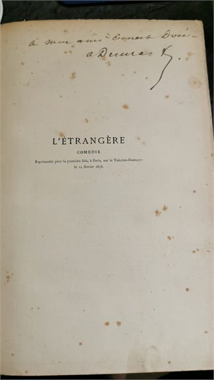 Alexandre Dumas Fils, "L'étrangère"