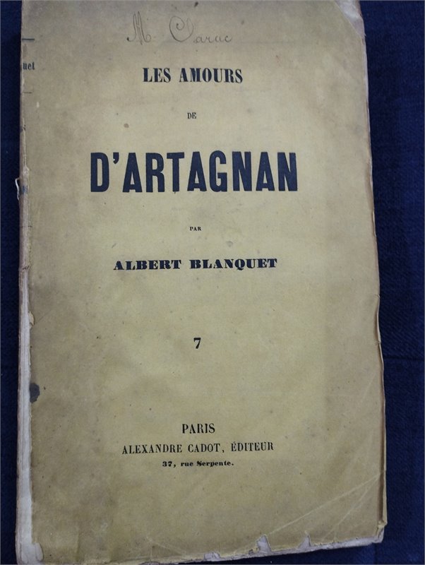 Blanquet Amours D‘Artagnan