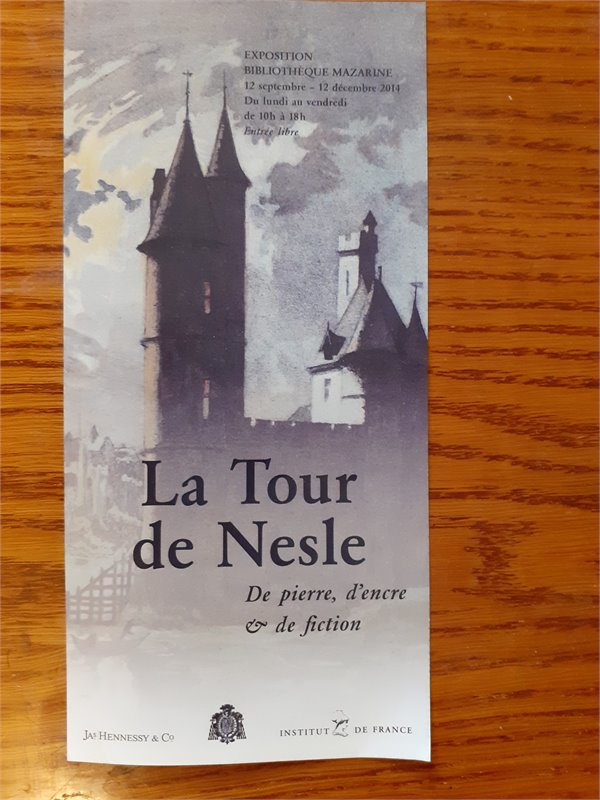 La Tour de Nesle  Flyer d'Exposition