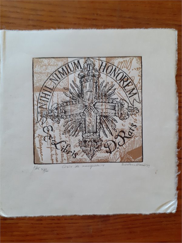 Ex libris 2    D. Rats (Nihil nimium honorem)