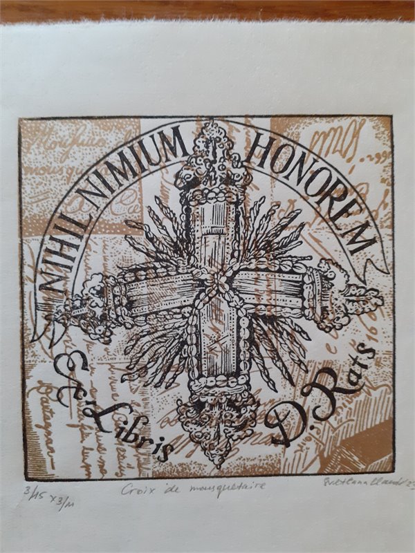 Ex libris 2    D. Rats (Nihil nimium honorem)