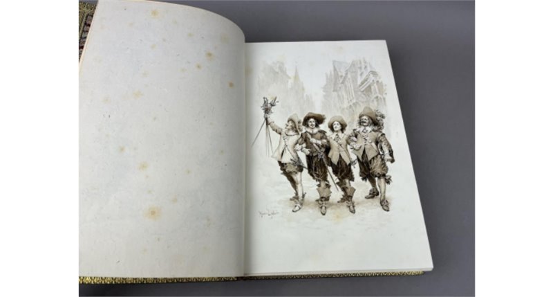 A.Dumas  Les Trois Mousquetaires  (+dessin de Leloir  "Les mousquetaires apres le premier duel"