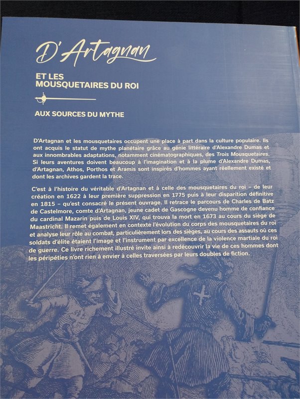 Catalogue  D'Artagnan et Les Mousquetaires du Roi (+autographe de O.Bordaz)