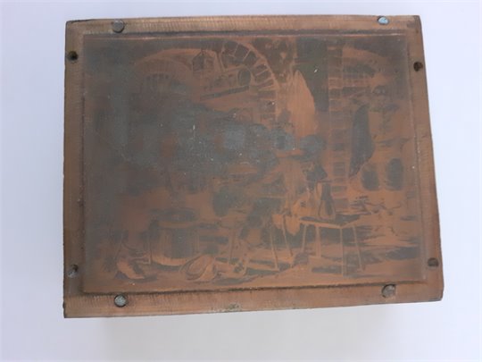 Plaque cuivre Mousquetaire lithographie gravure