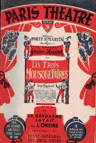 Paris Theatre Les Trois Mousquetaires NO 58
