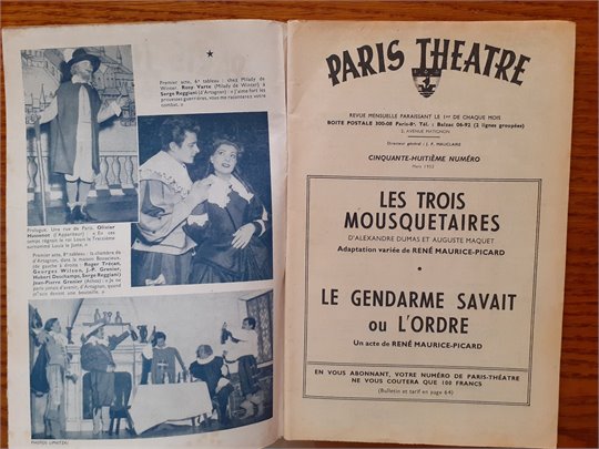 Paris Theatre Les Trois Mousquetaires NO 58