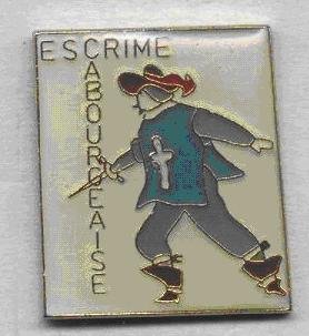 Pin's escrime fencing mousquetaire