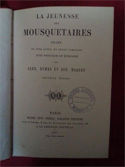 Dumas, Maquet   La Jeunesse des Mousquetaires