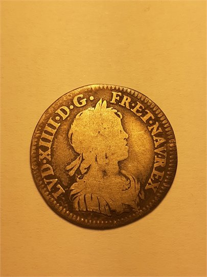 1/12 ecu (au bust Juvenile), 1643