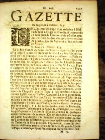 Gazette  N149 (1655)