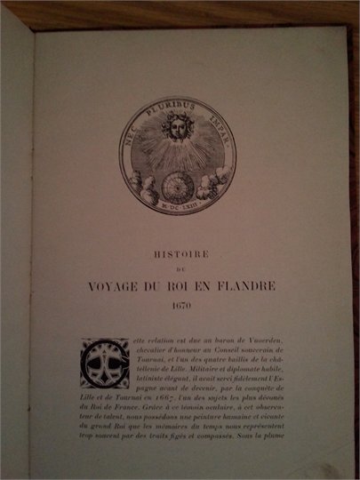 Baron de Vuoerden    Histoire du voyage du roi en Flandre 1670