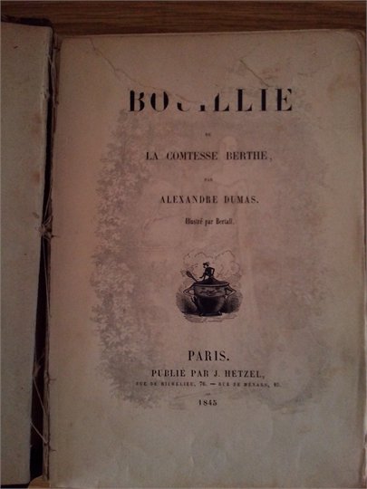 Dumas  Bouillie de la comtesse Berthe