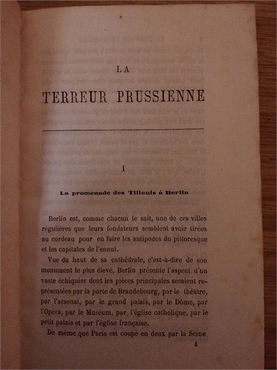 Dumas  La terreur Prussienne 2tt.