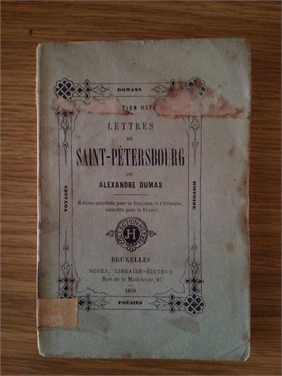 Dumas Lettres de S.-Petersburg