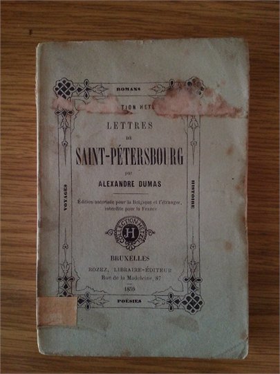 Dumas Lettres de S.-Petersburg
