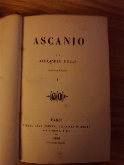 Dumas   Ascanio 1860