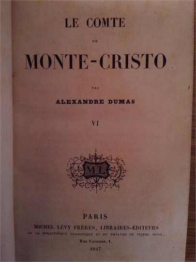 Dumas  Le comte Monte Cristo (tt4,6)