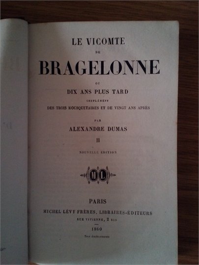 Dumas  Le vicomte de Bragelonne (tt 2,4)