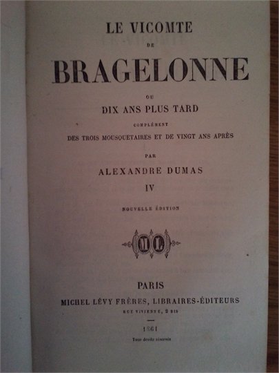 Dumas  Le vicomte de Bragelonne (tt 2,4)
