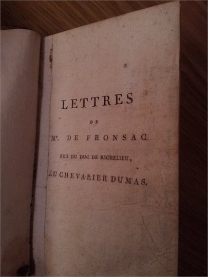 Lettres de m. de Fronsac