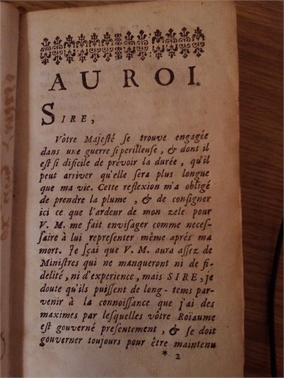 Sandras  Testament politique du marquise de Louvois