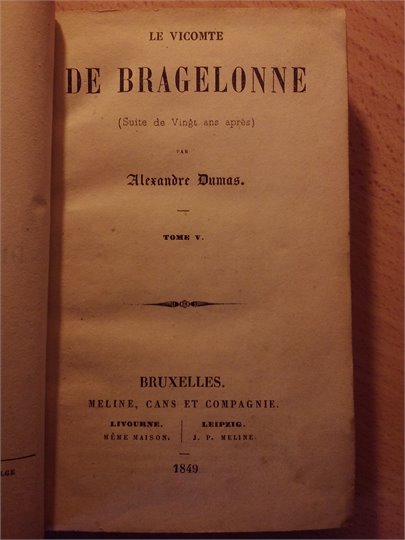 Dumas Le vicomte de Bragelonne (Bruxelles)
