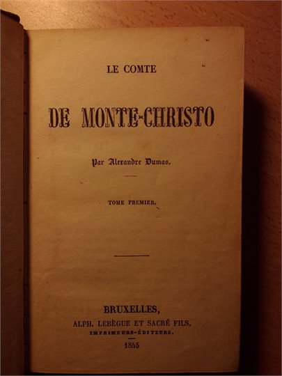Dumas  Le comte Monte Christo (tt.1-3,7-15)