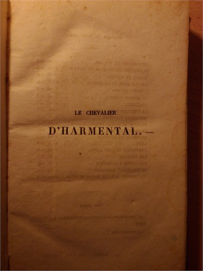 Dumas  Le chevalier d'Harmental