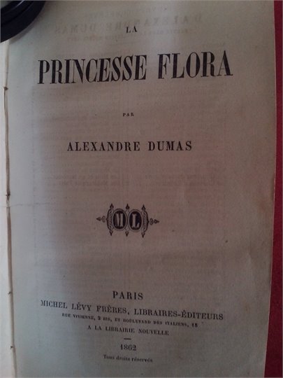 Dumas  La princesse Flora