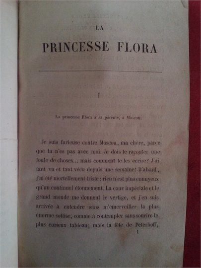 Dumas  La princesse Flora