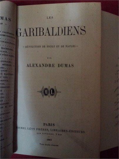 Dumas  Les garibaldiens