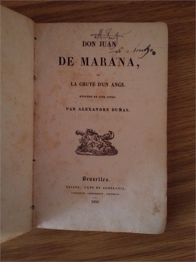 Dumas Don Juan de Marana, ou La chute d'un ange