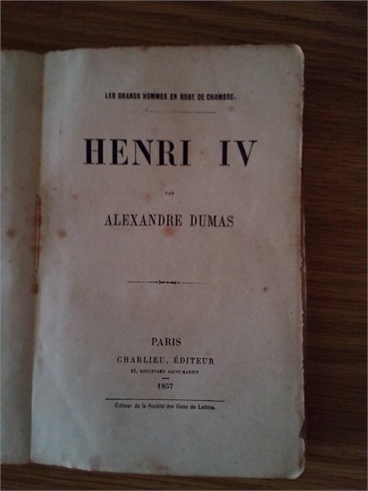 Dumas Henri IV
