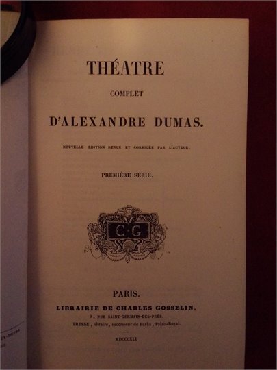 Theatre complet Dumas  tt.1,3