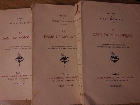 Dumas  La dame de Monsoreau (Conard)