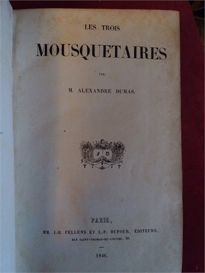 Dumas  Les trois mousquetaires (1846)