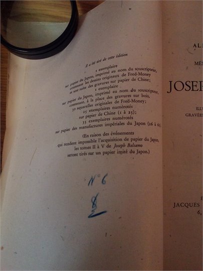 Dumas  Memoires d'un medecin Joseph Balzamo