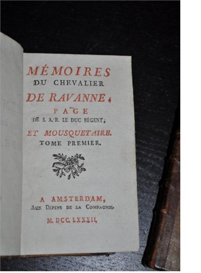 Memoires Chevalier de Ravanne