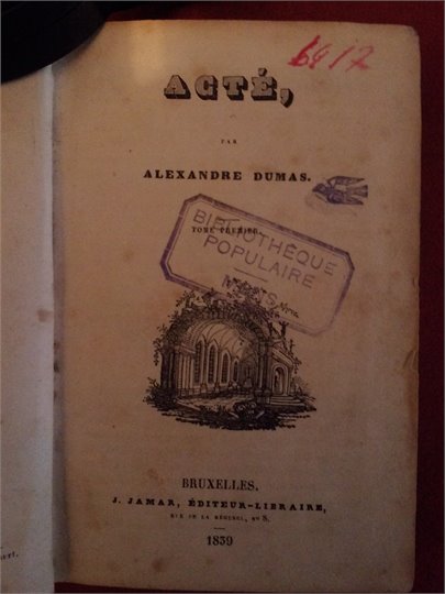 Dumas  Acté 1839