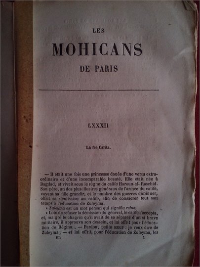 Dumas  Les Mohicans de Paris