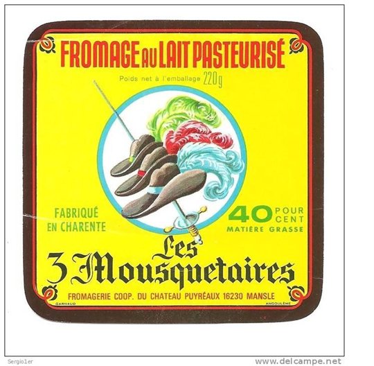 ancienne étiquette fromage