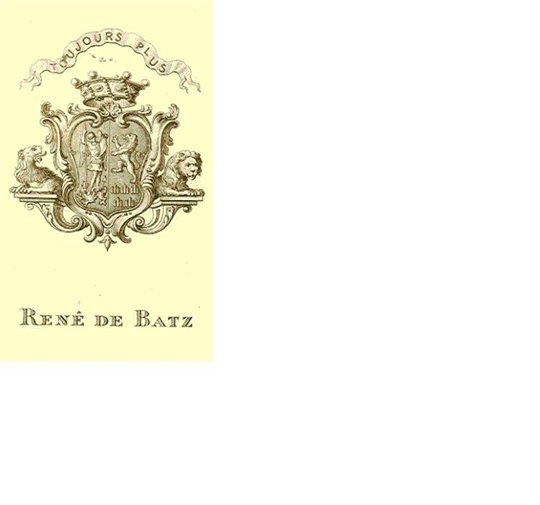 Ex-libris de René de Batz de Trenqueleon. Gascogne