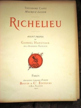 Maurice Leloir and Théodore Cahu   Richelieu