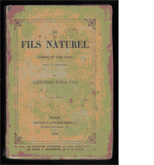 Dumas fils Le fils naturel