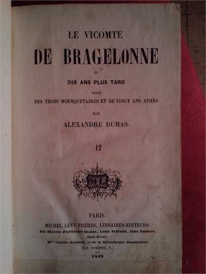 Dumas  Le vicomte de Bragelonne 6tt